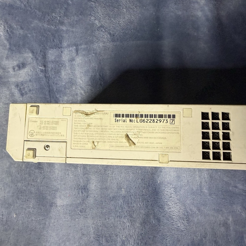 Nintendo Wii Console Only Rvl-001 - Picture 5 of 10